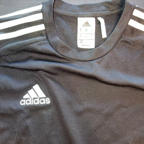 Adidas soccer jersey Men’s Climacool black Size M ADULT - Picture 2 of 5